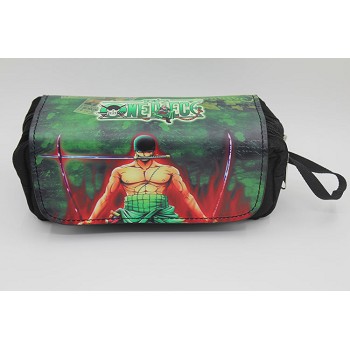 One Piece Zoro anime pen bag