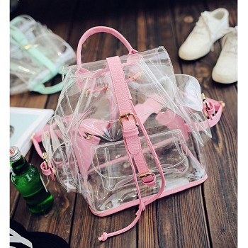 Transparent backpack bag