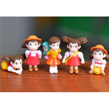 TOTORO Mei anime figures set(5pcs a set)