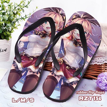 Granblue Fantasy anime rubber flip flops slippers a pair