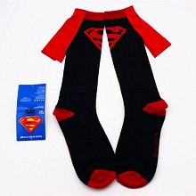 Super man cotton socks a pair