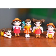 TOTORO Mei anime figures set(5pcs a set)