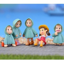 TOTORO Mei anime figures set(5pcs a set)