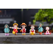 TOTORO Mei anime figures set(6pcs a set)