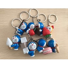 Doraemon anime figure doll key chains set(8pcs a set)