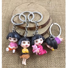 Dora the Explorer anime figure doll key chains set(4pcs a set)