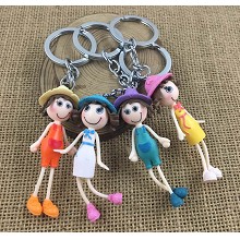 The other anime figure doll key chains set(4pcs a ...