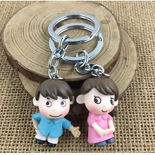 The other anime figure doll key chains set(2pcs a set)