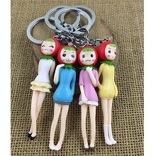 The other anime figure doll key chains set(4pcs a ...