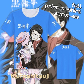 Kuroshitsuji anime full print t-shirt