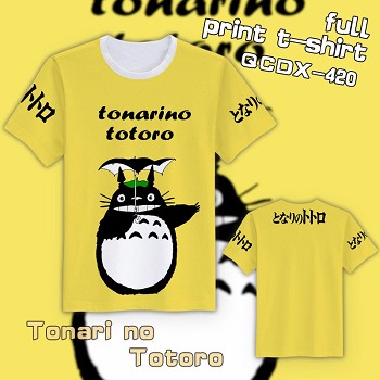 Totoro anime full print t-shirt