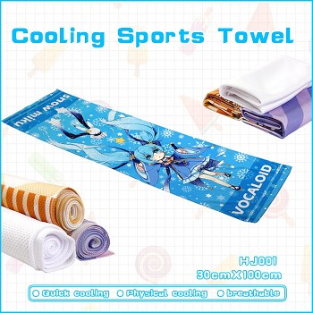 Hatsune Miku anime cooling sports towel