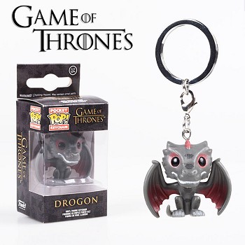 Funko-POP Game of Thrones Drogon figure doll key chain