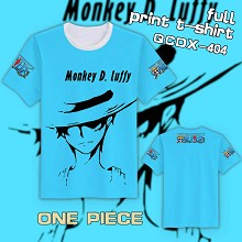 One Piece anime full print t-shirt