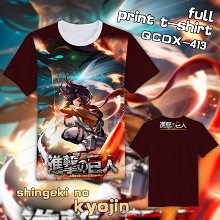 Attack on Titan anime full print t-shirt