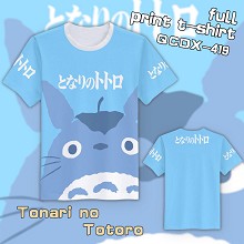 Totoro anime full print t-shirt