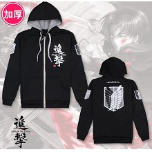 Attack on Titan anime thick long sleeve hoodie