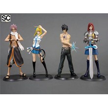 Fairy Tail anime figures set(4pcs a set)