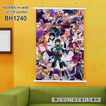 My Hero Academia anime wall scroll