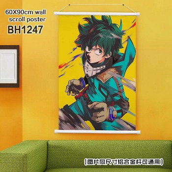 My Hero Academia anime wall scroll