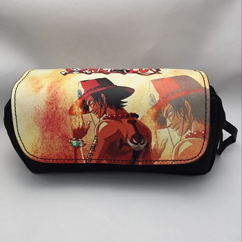 One Piece ACE anime pen bag