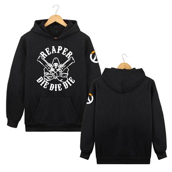 Overwatch Reaper long sleeve thick hoodie