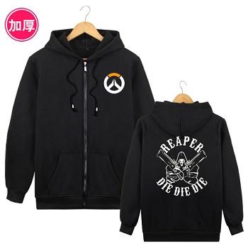 Overwatch Reaper long sleeve thick hoodie