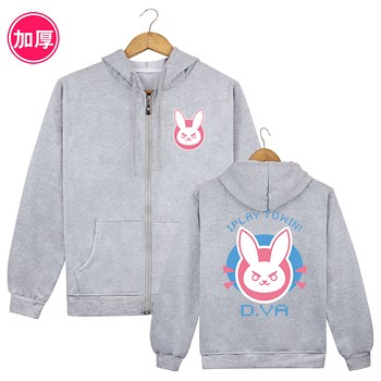 Overwatch D.VA long sleeve thick hoodie