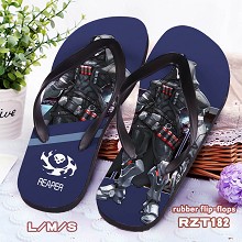 Overwatch Reaper rubber flip-flops shoes slippers ...