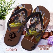 Overwatch Junhrat rubber flip-flops shoes slippers a pair