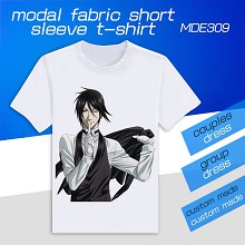 Kuroshitsuji anime modal fabric short sleeve t-shirt