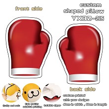 Open-fingered gloves custom shaped pillow