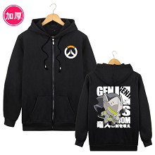 Overwatch Genji long sleeve thick hoodie