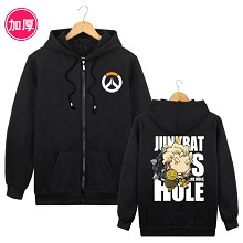 Overwatch Junkrat long sleeve thick hoodie