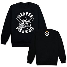 Overwatch Reaper long sleeve thick hoodie