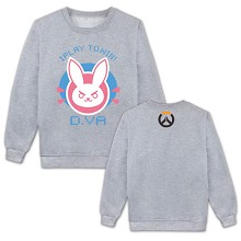 Overwatch D.VA long sleeve thick hoodie