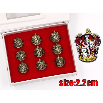 Harry Potter Gryffindor rings set(9pcs a set)