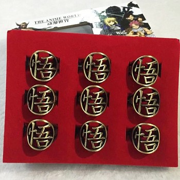 Dragon Ball anime rings set(9pcs a set)