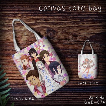 AnoHana anime canvas tote bag shopping bag