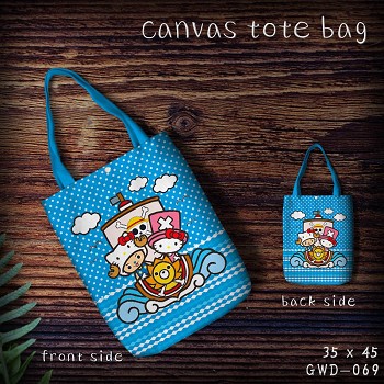 One Piece anime canvas tote bag shopping bag