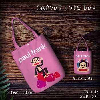 Paul Frank anime canvas tote bag shopping bag