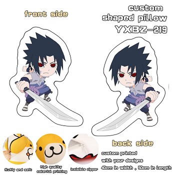 Naruto Sasuke anime custom shaped pillow