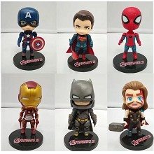 6pcs/set The Avengers figures set(OPP bag)