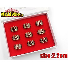 My Hero Academia rings set(9pcs a set)