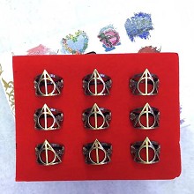 Harry Potter rings set(9pcs a set)