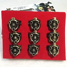 Naruto anime rings set(9pcs a set)