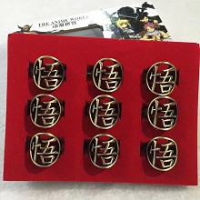 Dragon Ball anime rings set(9pcs a set)