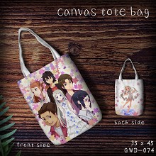 AnoHana anime canvas tote bag shopping bag