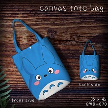 Totoro anime canvas tote bag shopping bag