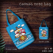 One Piece anime canvas tote bag shopping bag